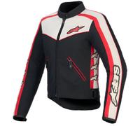 Alpinestars Stella T-Dyno WR MOTO MOTO CHAQUETA Negro Crudo Rojo Brillante