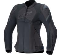 Alpinestars Stella T-GP Plus R V4 Airflow Chaqueta textil de moto para mujer, negro, Talla S