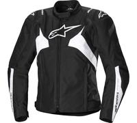 Alpinestars Stella T-Jaws V4 Chaqueta textil impermeable para motociclismo para mujer, Negro/Blanco, Talla XS