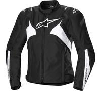 Alpinestars Stella T-Jaws V4 Chaqueta textil impermeable para motociclismo para mujer, Negro/Blanco, Talla S