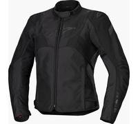 Alpinestars Stella T-Jaws V4 Chaqueta textil impermeable para motociclismo para mujer, negro, tamaño M