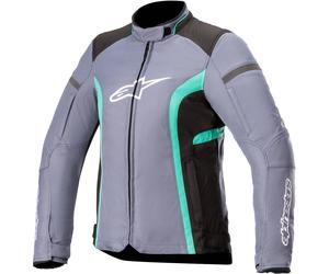 Alpinestars Stella T-Kira V2 Impermeable señoras chaqueta textil de motocicleta, negro-gris, tamaño S para Mujer
