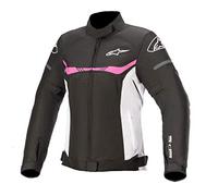 Alpinestars Stella T-SP S Waterproof Jacket Black/White/Fuchsia Chaquetas, Large para Mujer
