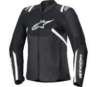 Alpinestars Stella T-Sps Air V2 Chaqueta textil de moto para mujer, negro-blanco, tamaño L