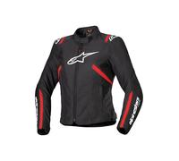 Alpinestars Chaqueta textil Stella T-SPS V2 impermeable para mujer negro-rojo M