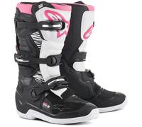 Alpinestars Stella Tech 3 S25, botas mujer 6 US female Negro/Blanco/Fucsia