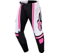 Alpinestars Stella Techstar Nomur Pink Pantalones de motocross para mujer, negro/rosa, Talla 30