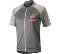Alpinestars Stella Trail Full Zip SS Ladies Bicycle Jersey, Gris claro, Talla L