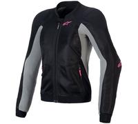 Alpinestars Stella Troop-Air Pro Chaqueta protectora para mujer, negro-gris-rosa, tamaño XS