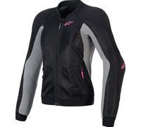 Alpinestars Stella Troop-Air Pro Chaqueta protectora para mujer, negro/gris/rosa, Talla XL