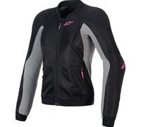 Alpinestars Stella Troop-Air Pro Chaqueta protectora para mujer, negro/gris/rosa, Talla XS