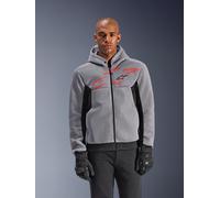 Alpinestars Sudadera Chrome Superairflow Black Mid Gray Red Fluo
