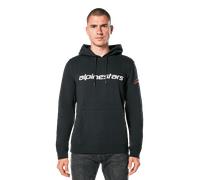 Alpinestars Sudadera Con Capucha Linear Wordmark V3 Black White Red, Talla: XXL