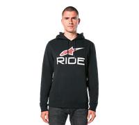 Alpinestars Sudadera Con Capucha Ride 4.0 Black White Red, Talla: XXL