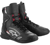 Alpinestars Superfaster Zapatos de motocicleta, negro-gris-rojo, tamaño 41 para Hombres