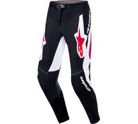 Alpinestars Supertech AFD Vista, pantalones textiles 38 male Negro/Blanco/Rojo