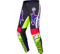 Alpinestars Supertech Dirt Pantalones de motocross, verde-lila, tamaño 30 para Hombres