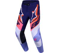 Alpinestars Supertech Dyna Pantalones de motocross, morado/rosa, Talla 44