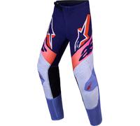 Alpinestars Supertech Dyna Pantalones juveniles de motocross, morado/rosa, Talla 30