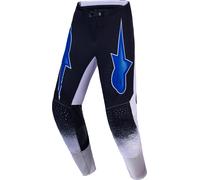 Alpinestars Supertech Hiten AFD Pantalones de motocross, Negro/Azul/Morado, Talla 32