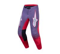 Alpinestars Supertech Hiten AFD Pantalones de motocross, gris/rojo, Talla 34