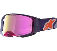 Alpinestars Supertech Hiten Mirror Gafas de motocross, morado/rojo, Talla única