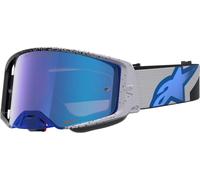 Alpinestars Supertech Hiten Mirror Gafas de motocross, negro/azul/blanco, Talla única