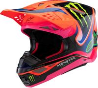 Alpinestars Supertech M10 Deegan Monster Casco de motocross, colorido, Talla S (55/56)
