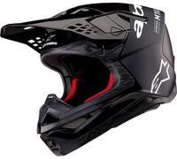 Alpinestars Supertech M10 Flood, casco de motocross M male Negro/Mate-Gris Oscuro