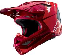 Alpinestars Supertech S-M10 Flood 2024 Casco de motocross, rojo, tamaño S para Hombres