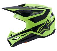 Alpinestars Casco de motocross S-M3 Heat amarillo fluorescente y negro XL