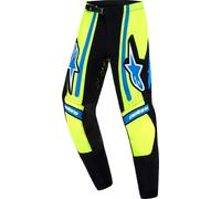Alpinestars Supertech Nomur, pantalones textiles juventud 22 male Negro/Azul/Amarillo Neón