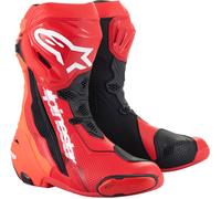Alpinestars Supertech R, botas 46 EU male Rojo Claro/Rojo Neón/Negro