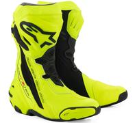 Alpinestars Supertech R Botas de motocicleta, negro-amarillo, tamaño 48 para Hombres