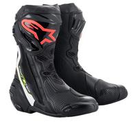 Alpinestars Supertech-R Modelo 2021 Botas ( Negro/Blanco/Rojo / Amarillo) Gr: 42
