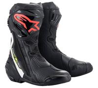 Alpinestars Supertech R Botas de motocicleta, negro-rojo-amarillo, tamaño 41 para Hombres