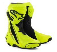 Alpinestars Supertech R Ventilado Motocicleta Moto Casco Amarillo Fluo Negro