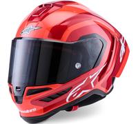 Alpinestars Supertech R10 Arius Casco, negro-blanco-rojo, tamaño XS para Hombres