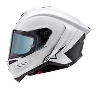 Alpinestars Supertech R10 Casco Motocicleta Sólido Brillo Blanco/Mate Bla