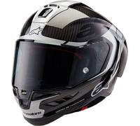 Casco Alpinestars Supertech R10 Element Carbono-plata-negro M