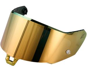 Alpinestars Supertech R10 / R7 Gen 2.1-R Absolute Vision Visor, Oro espejado, Talla única