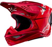 Alpinestars Casco de motocross Supertech M10 Flood Rojo neón/Rojo/Blanco XXL Hombre