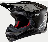 Alpinestars Supertech S-M10 Solid 2024 Casco de motocross, negro, Talla L (59/60)