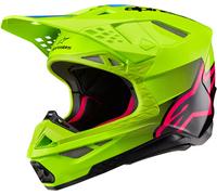 Alpinestars Supertech S-M10 Unite 2024 Casco de motocross, Verde/negro, Talla L (59/60)