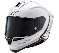 Alpinestars Supertech S-R10 Solid, casco integral XS male Blanco/Negro Mate