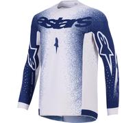Alpinestars Supertech Scenz Maillot de motocross, gris-azul, tamaño S para Hombres