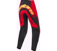 Alpinestars Supertech Scenz Pantalones de motocross, Rojo/negro/amarillo, Talla 30