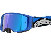 Alpinestars Supertech Stream Mirror Gafas de motocross, Azul, Talla única