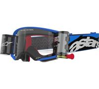 Alpinestars Supertech Stream Roll-Off Gafas de motocross, azul/negro, Talla única