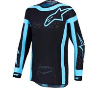 alpinestars Supertech Vesta para hombre Maillot Negro/Turquesa XL hombres